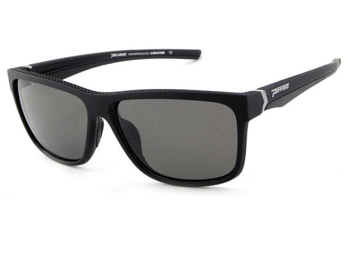 Peppers Polarized Sunglasses Telluride Rubberized Matte Black with Smoke Lens