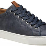 Johnston & Murphy Men's Banks Lace-To-Toe Retro Style Navy Size 8.5 Shoes