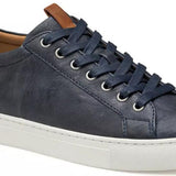 Johnston & Murphy Men's Banks Lace-To-Toe Retro Style Navy Size 8.5 Shoes