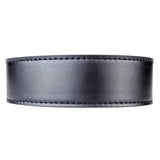 Nexbelt Pewter USA Heritage Buckle with Smooth Black Leather Strap Belt