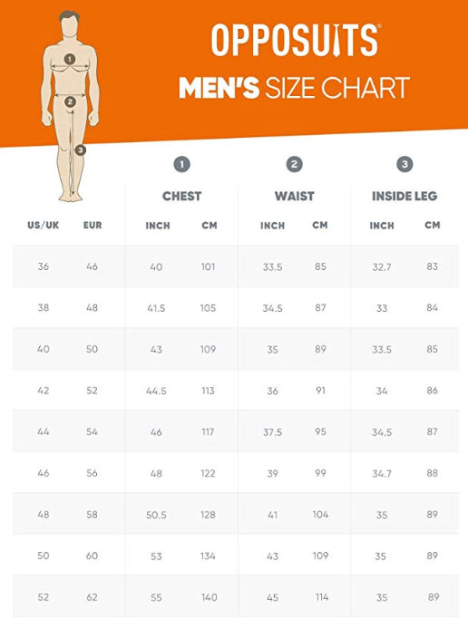 OppoSuits Men's Size 48 Textile Telegraph incl Long Sleeve Jacket & Tie & Pants