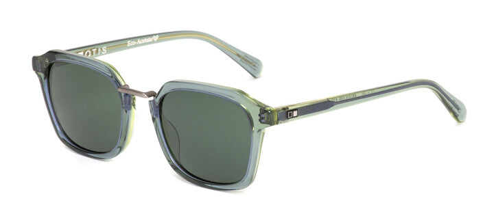 Otis Eyewear Modern Ave Emerald Grey Polarized Mineral Lens Sunglasses