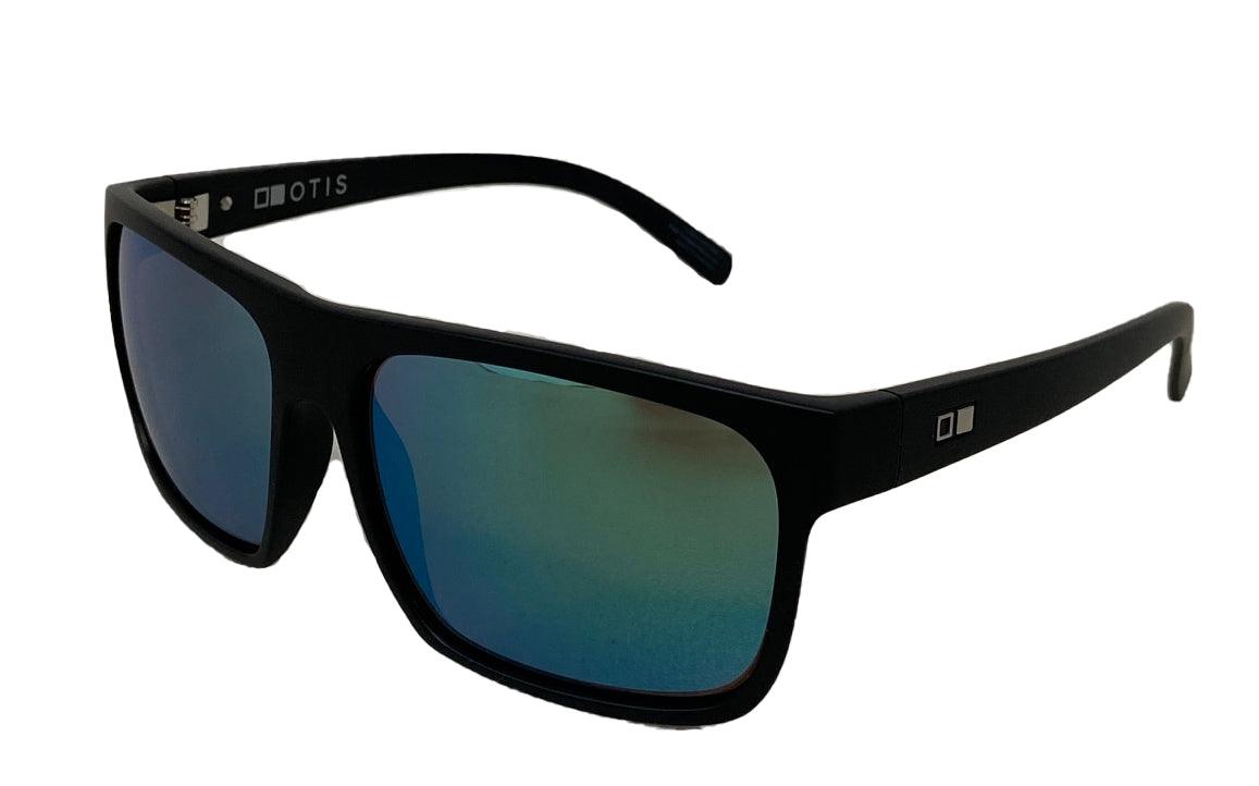 Otis Eyewear After Dark Matte Black Mirror Green L.I.T Polarized Sunglasses