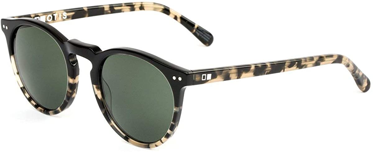 Otis Eyewear Omar Black Tort Grey Polarized Mineral Lens Sunglasses