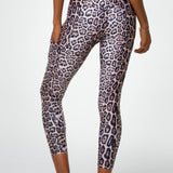 Onzie High Rise Leopard Small/Medium Pocket Midi Slimming Leggings