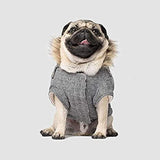 Canada Pooch Alaskan Army Parka Size 26 Salt & Pepper Insulated Dog Coat