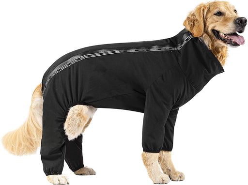 Canada Pooch Slush Suit Size 14 Black Water-Resistant Dog Bodysuit