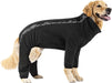 Canada Pooch Slush Suit Size 10 Black Water-Resistant Dog Bodysuit