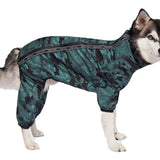 Canada Pooch Slush Suit Size 26 Green Camo Water-Resistant Dog Bodysuit