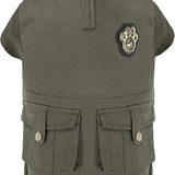 Canada Pooch Alaskan Army Parka Size 28 Army Green Insulated Dog Coat