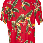 RJC Men's Bird of Paradise  Aloha 100% Rayon Hawaiian Shirt