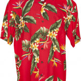 RJC Men's Bird of Paradise  Aloha 100% Rayon Hawaiian Shirt