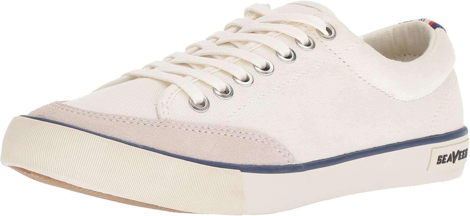 SeaVees Men's Westwood Natural Canvas Size 9.5 Tennis Shoes Casual Sneaker