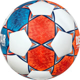 Select Bundle of 10 Derbystar Bundesliga Brillant APS V21 Orange/Blue Size 5