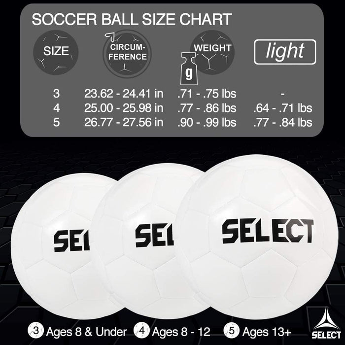 Select Bundle of 5 Select Classic Yellow Size 5 Hand Sewn Soccer Ball