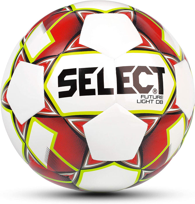 Select Bundle of 5 Future Light DB V20 Soccer Ball White/Red Size 4