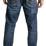 Silver Jeans Co Gordie Medium Wash Loose Fit Straight Leg Jeans