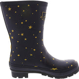 Joules Women's Molly Welly Star Gazing Size 6 Mid Height Rain Boot