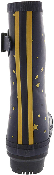 Joules Women's Molly Welly Star Gazing Size 6 Mid Height Rain Boot