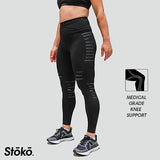 Stoko Women's K1 Summit Knee Brace | Medical-Grade Knee Brace in a Baselayer (Black, Small)