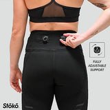 Stoko Women's K1 Summit Knee Brace | Medical-Grade Knee Brace in a Baselayer (Black, Large)