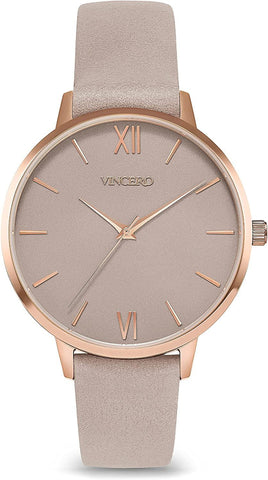 Vincero Women's Eros Limited Edition Rose/Taupe Japanese Quartz Wrist Watch