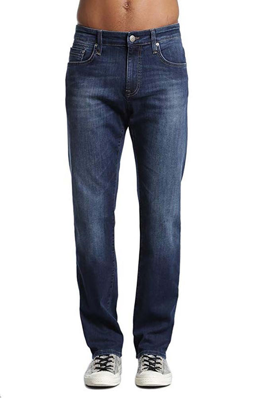 Mavi Men's Zach Size 34/32 Straight Leg Regular Fit Dark Brushed Williamsburg